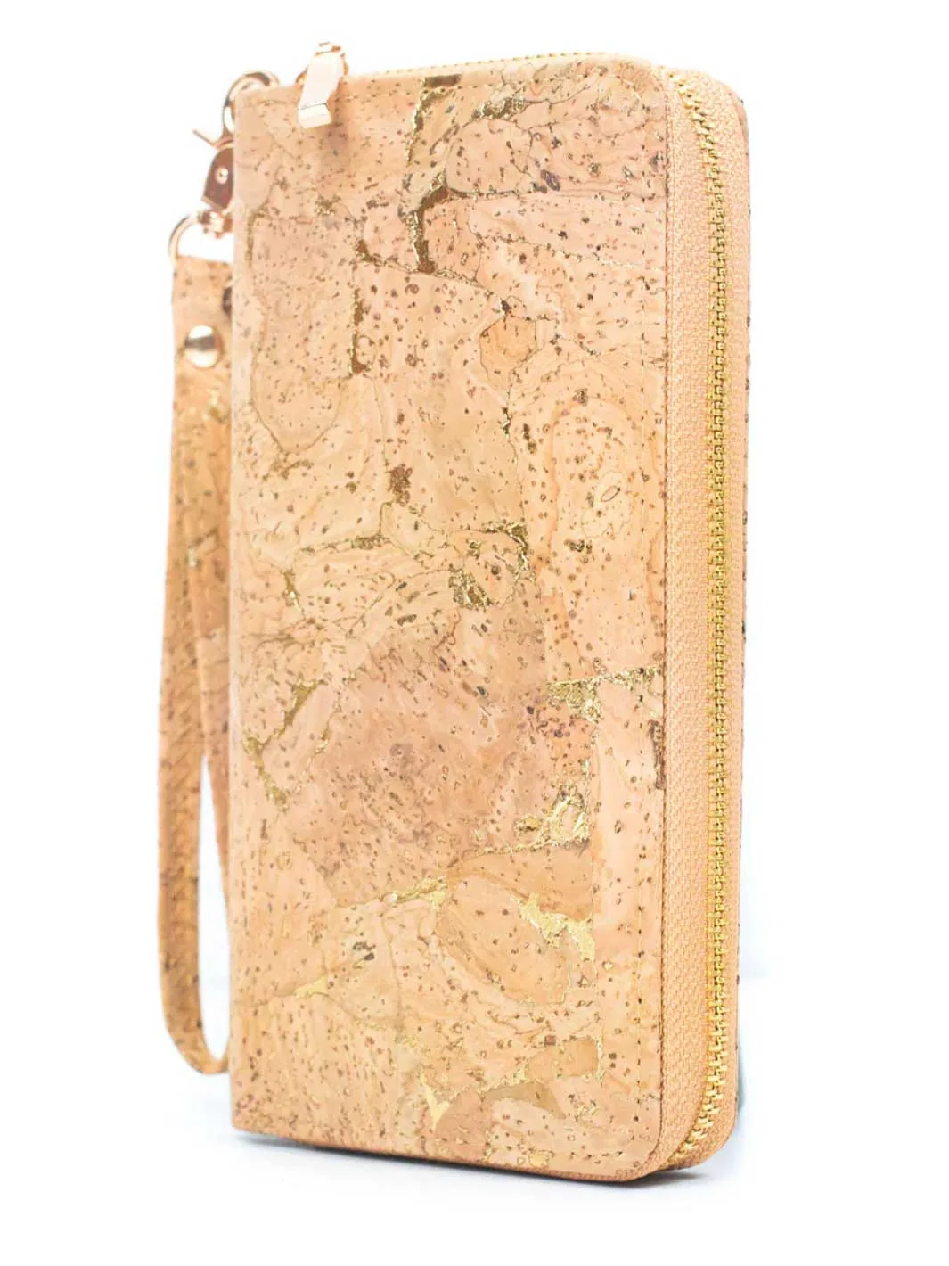 Golden Portuguese Cork Wallet Wristlet