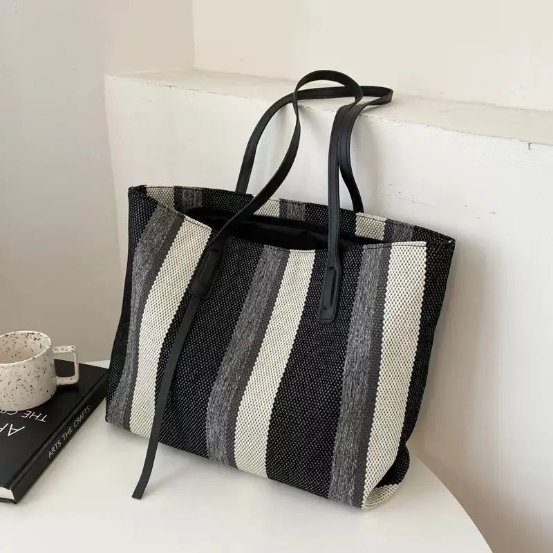 Woven Tote Bags Large Capacity image 3