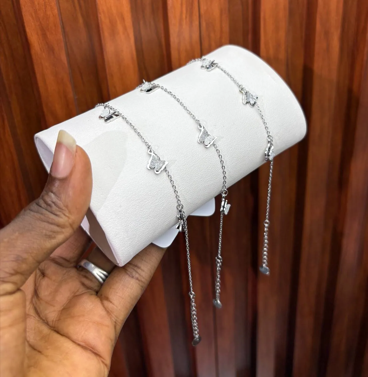 Minimalist Butterfly Hand Bracelet