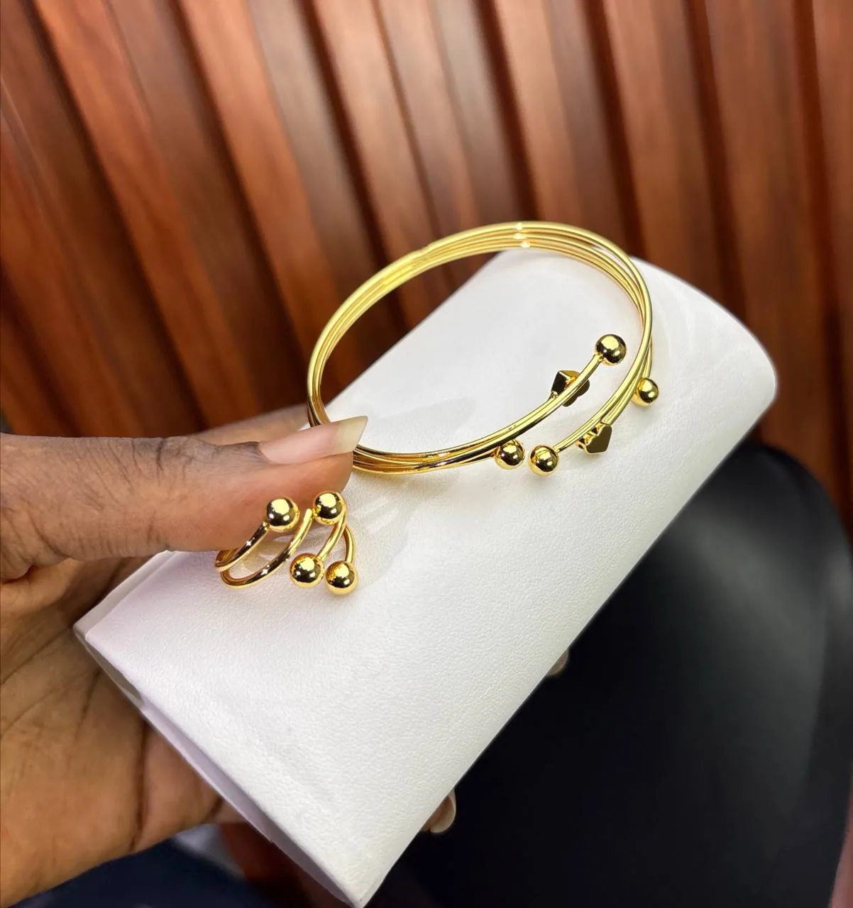 Golden Muse Bangle & Ring Set