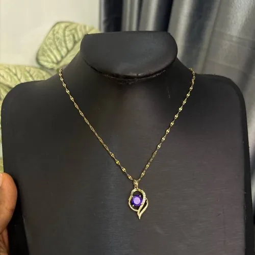 Violet Grace Pendant Necklace