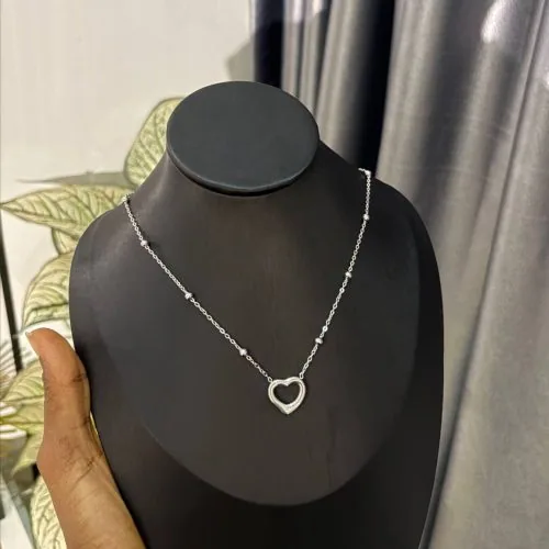 Silver Heart Whisper Necklace