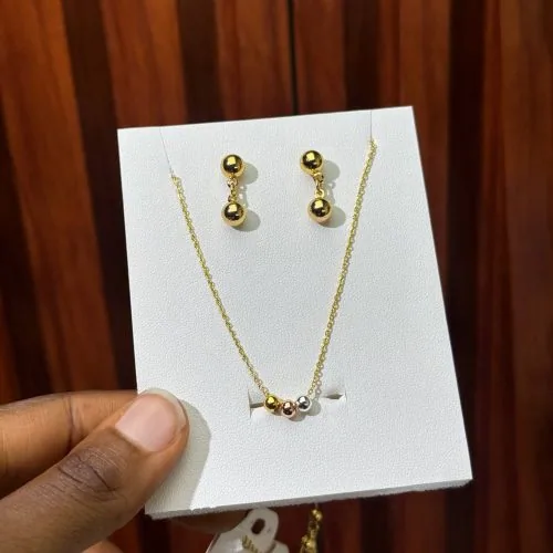 Harmony Bead Necklace & Earrings Set