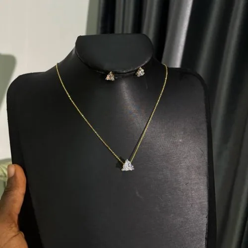 Radiance Triangle Zirconia Set