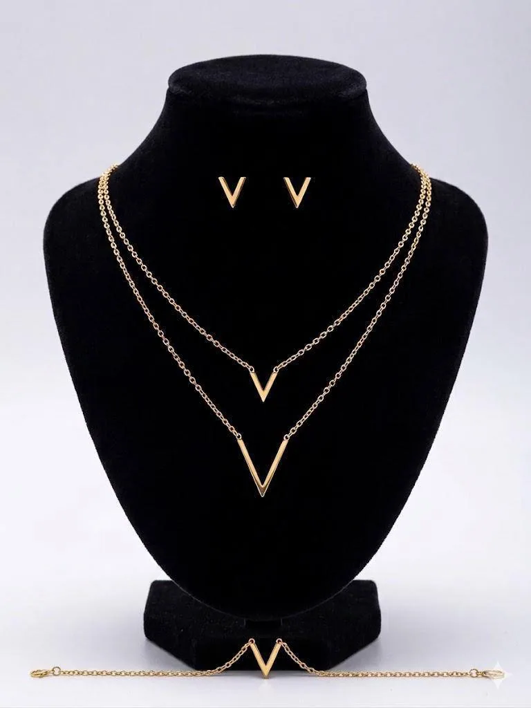 Two Step Necklace Set