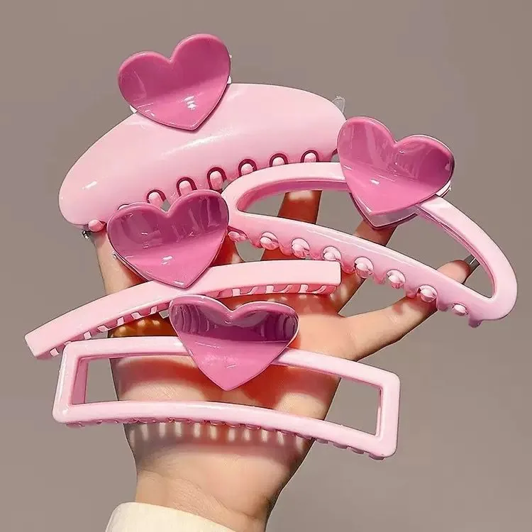 Heart Hair Claw Clip