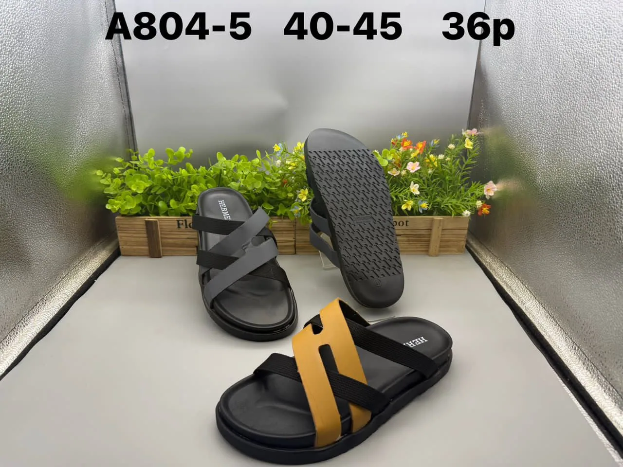 Hermes slippers