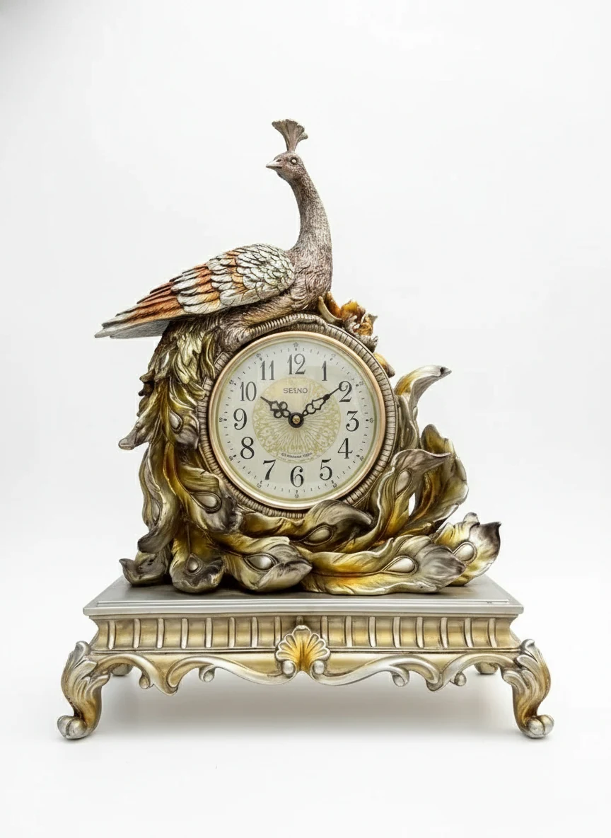Regal Peacock Timepiece