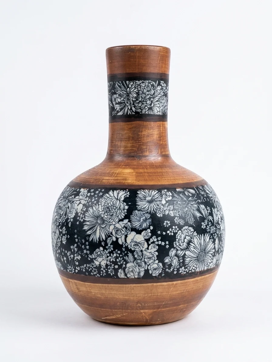 Rustic Bloom Ceramic Vase
