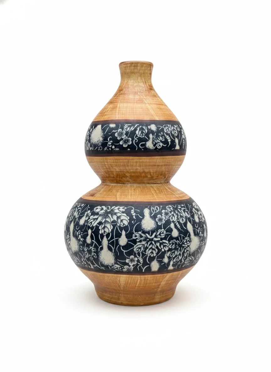 The Harvest Gourd Artisan Vase
