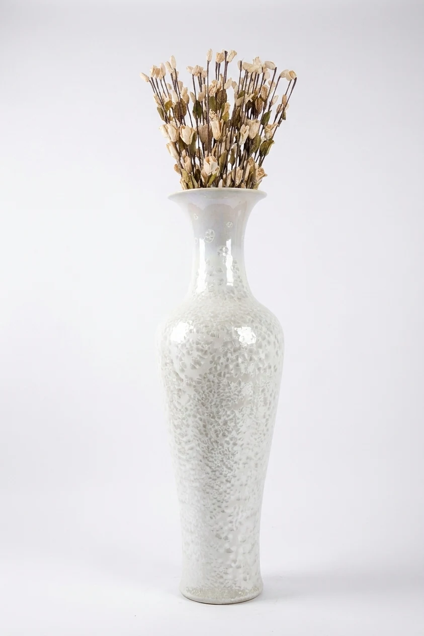 Pearl Bloom Ceramic Vase