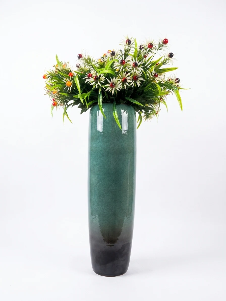 Verdant Harmony Floral Vase