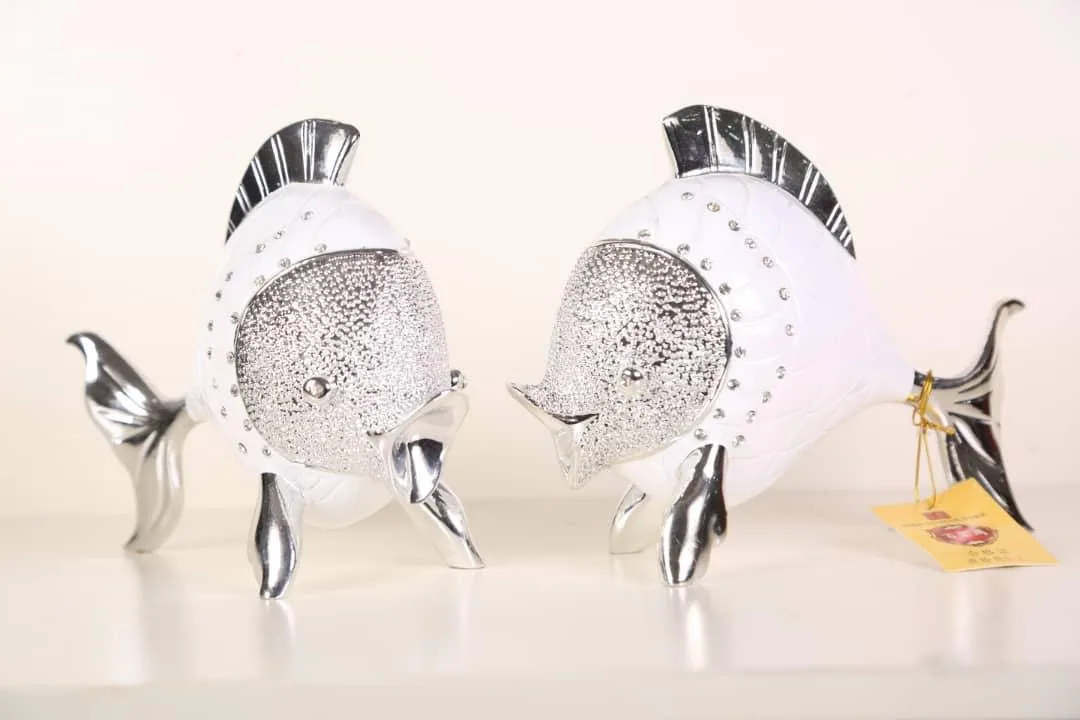 Silver Harmony Fish Pair